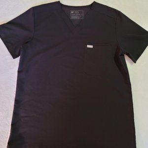 black scrub top